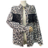 Leopard Denim Tassel Jacket for Women