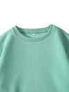 Fleece Lined Long Sleeve Loose Top Sweatshirt