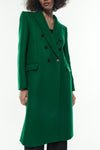 Elegant Women's Woolen Slim Overcoat