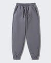 Velvet Sweatpants with Fleece Lining and Ankle Ties
