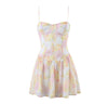 Summer Girlish Strap Dress with Three-Dimensional Steel Ring