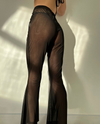 Sexy Sheer Mesh Slightly Flared Beach Trousers