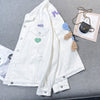 white jeans jacket for women Loose