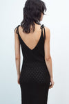 Elegant Hollow Out Cutout Knitted Cami Dress