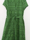 Collared Shirt Dress with Embroidered Lamination