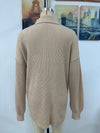 Dress Collar Polo Sweater Mid Length