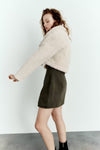 Cashmere Top Fleece Short Shacket for Women
