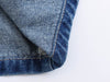 Gilet en jean à simple boutonnage et col en V avec boutons