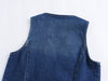V-neck Single-Breasted Denim Waistcoat Vest with Buttons