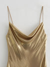 Gold Street Bright Sling Metal Mini Dress