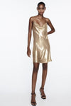 Gold Street Bright Sling Metal Mini Dress