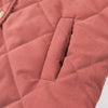 Lattice Stand Collar Cotton Padded Coat