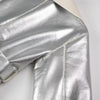 Manteau ample à longue ceinture en métal Sequ Fur One