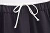 Pantalon décontracté polyvalent avec taille décorative pour femme