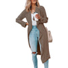 Casual Mid-Length Solid Trench Coat