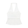 Women French Pure Backless Halter Camisole