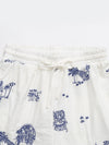 Street Casual Lace-Up Embroidered Shorts for Women