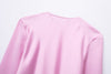Spring Loose Bow Silk Satin Textured Shirt