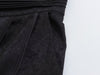 Retro National Ethnic Jacquard Midi Skirt with Jade Ribbon Hemming
