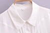 Schlankmachendes, lockeres, langärmliges Chiffon-Shirt für Damen: All-Matc