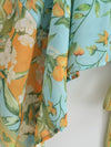 Printed Kimono Knot Tie Loose Sun Protection Top for Women