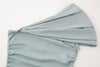 Asymmetric Stretch Top Midi Skirt Set