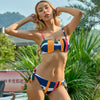 Color Block Smart Sexy Underwire Bikini for Women