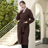 Waist Tight Slimming Woolen Coat Long Sleeve Coat