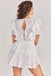 Pastoral Refined White Lace Tiered Sundress