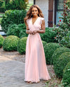 maxi dress with sleeve lace-up waist and solid color.