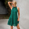 Sleeveless A- line Casual Tiered Babydoll Dress