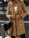 Overcoat Wish Double-Breasted Blazer Collar Woolen