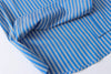 French Intellectual Suede Stitching Vertical Striped Loose Shirt