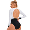 Mesh Backless One Piece Swimsuit