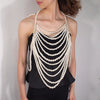 Multi-Layer Pearl Suspender Vest Elegant Chanel Tube Top