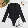Long sleeve one piece T Back Sexy Backless One Piece Swimsuit