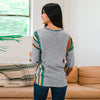 Women's leopard print velvet puff-sleeve jumper shirt