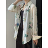 Fashionable Loose French Floral Shirt for Women
