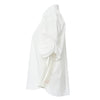 Weißes Kurzarm-Nischenhemd mit Blumenmuster für Damen, für den Arbeitsplatz