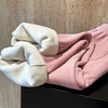 Pantalon de survêtement rose à bande de cheville épaissie en velours thermique pour femme