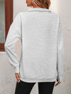 Half Long Sleeve Zipper sweatshirt for women