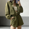 Long Sleeve Cardigan Sports Casual Suit