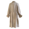 Drawstring Cotton Trench Coat for Women
