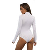 Turtleneck Long Sleeve Solid Color Jumpsuit for Women
