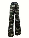Camouflage Print Comfort Casual Elastic Rope Sweatpants