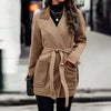 Reversible Woolen Coat Brown Woolen Coat for Women