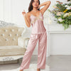 Ice Silk Pajamas Women Artificial Silk Suit Homewear