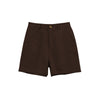 Lässige Shorts aus Baumwollleinen mit Doppeltasche, hoher Taille und schlankmachender Reißverschlusshose