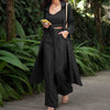 Casual Trench Coat Wide Leg Pants Women Three-Piece Suit