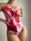 Psychedelic Color Sun Protection Swimsuit Two-Piece Suit